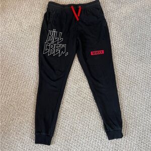 Kill Crew Sweatpants Men Medium Black MMXX Logo Joggers Streetwear Unisex LA